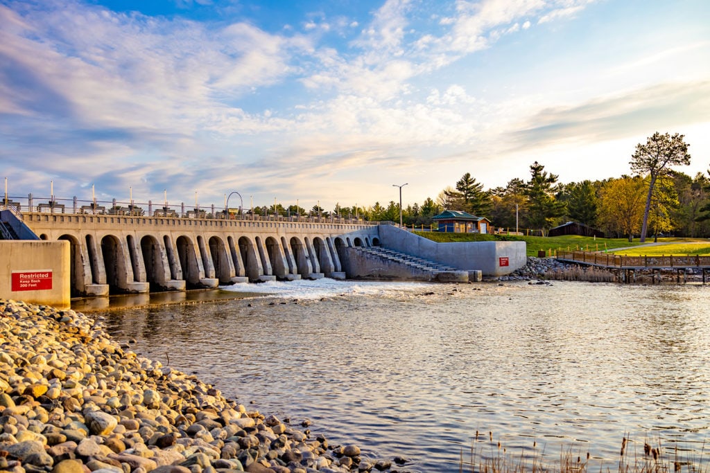 Dam at Whitefish Chain