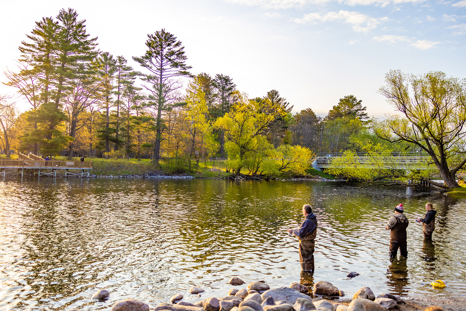 Men fishing