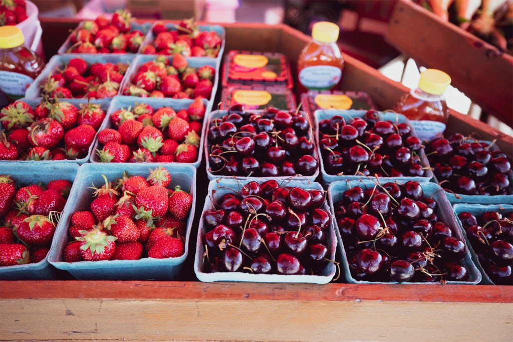 Fruits at the farmers market