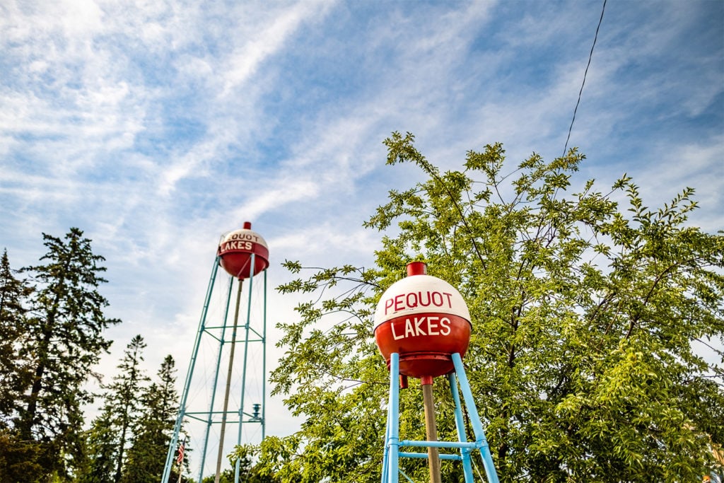 Pequot Lakes bobber water tower