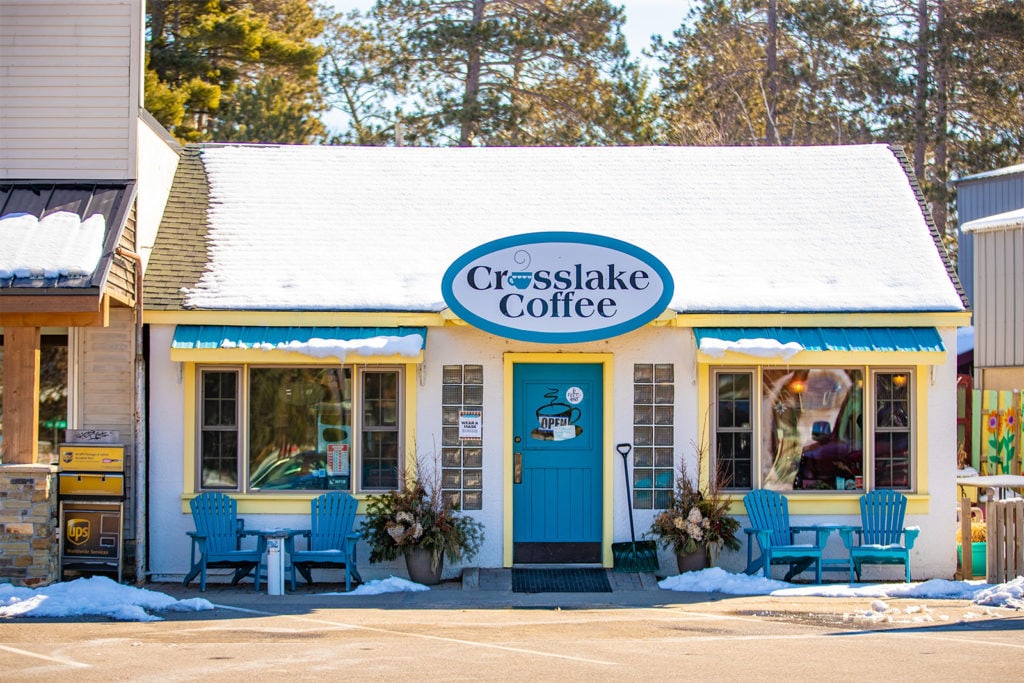 Exterior view of Crosslake Coffee