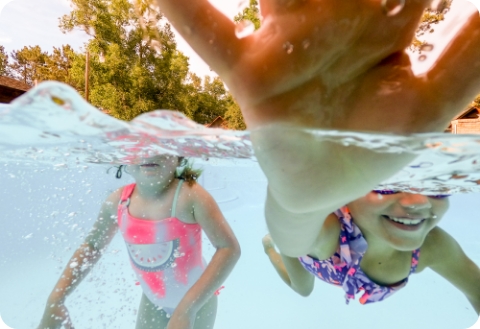 Swimming in the whitefish chain of lakes
