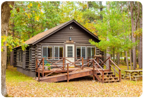 Cabin on the whitefish chain of lakes