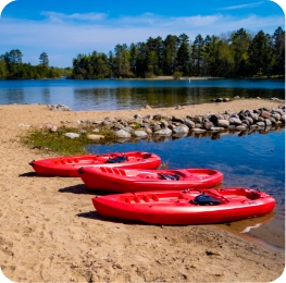 Canoeing on the whitefish chain of lakes
